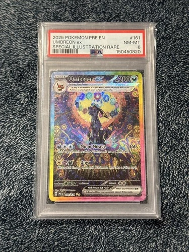 Umbreon EX Sir 161/131 Prismatic Evolutions Fresh,