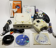 SEGA Dreamcast System HKT-3020 Console w/ Controllers Tony Hawk NBA 2K Tested