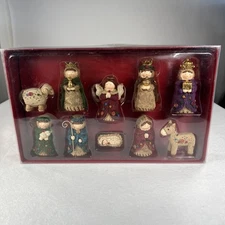 Hobby Lobby 2012 Nativity Set The Promise Of Christmas Whimsical  Decorative EUC