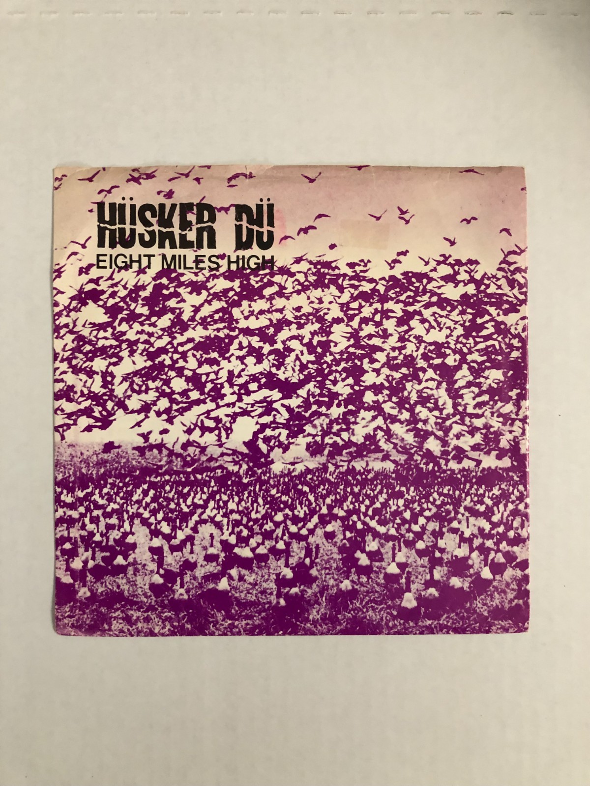 HUSKER DU Lot of 2 vinyl 45 - Makes No Sense At All/Eight Miles High P/S EX!