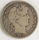 VG+/F 1915 D Barber Half Dollar