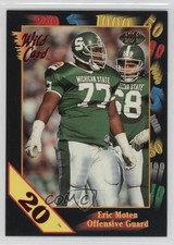 1991 Wild Card Draft 20 Stripe Eric Moten #139 Rookie RC 0u3. rookie card picture