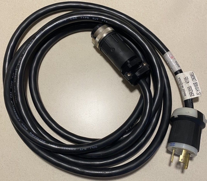 Hubbell HBL2621 L6-30P 30A 250V Burndy 7-Pin 14’ 10/3 SJT Industrial Power Cable
