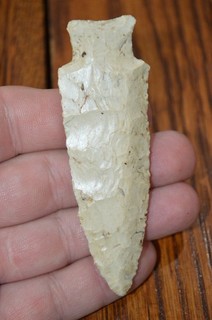 Nice Burlington Chert Archaic Hardin St. Charles Co Missouri 3.5 x 1.1/8