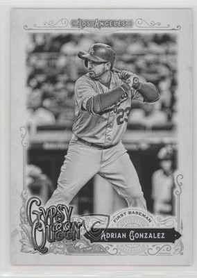 2017 Topps Gypsy Queen Black & White 25/50 Adrian Gonzalez #5 2d8