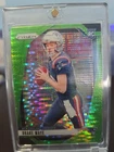 2024 Panini Prizm - Rookies Drake Maye #329 Neon Green Pulsar Prizm (RC)