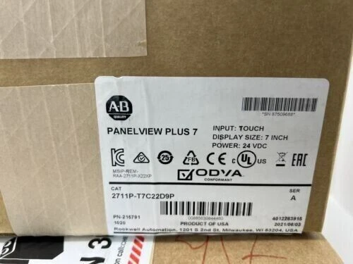 Factory Sealed AB 2711P-T7C22D9P /A HMI PanelView Plus 7 Graphic Terminal new! - Image 2 of 4
