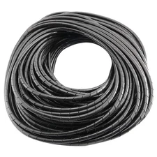 Spiral Cable Wrap 4mm 25m Black Spiral Wrap Cable Binding Tidy Leads for TV P...