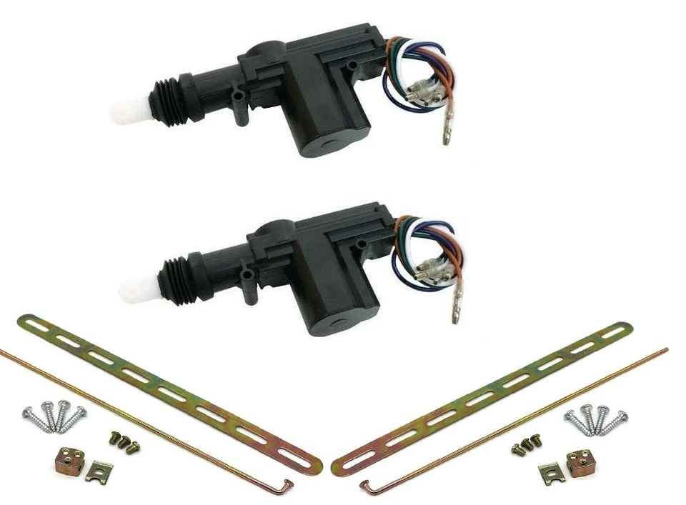 Universel Central Verrouillage 5 Fil Porte Master 2x Solénoïde Servomoteur Motor - Photo 1/4