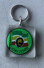Lucite Keychain Lion Of Judah  The Conquering Lion Key Ring