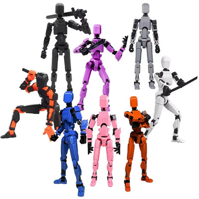T13 Action Figure, Titan 13, Dummy 13, Toy Robot, 3D Printed Jointed Movable kit