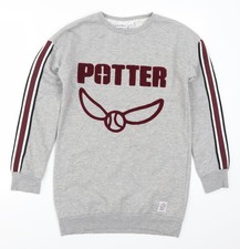 Womens UK Size 4 Primark Grey Pullover Sweatshirt