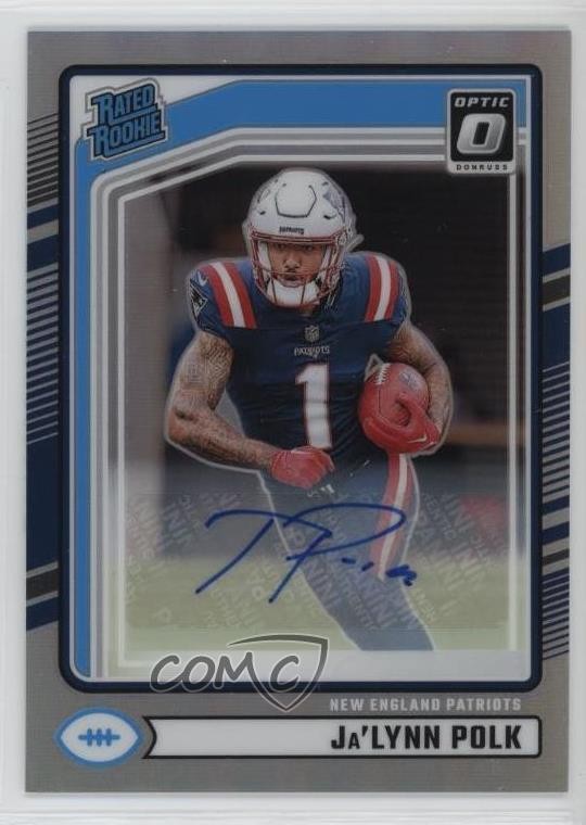 2024 Panini Donruss Rated Optic Preview Ja'Lynn Polk #373 Rookie Auto RC 1ky8