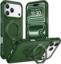 Temdan Designed Case for iPhone 17 Pro Max with 360°Rotatable Invisible Magnet