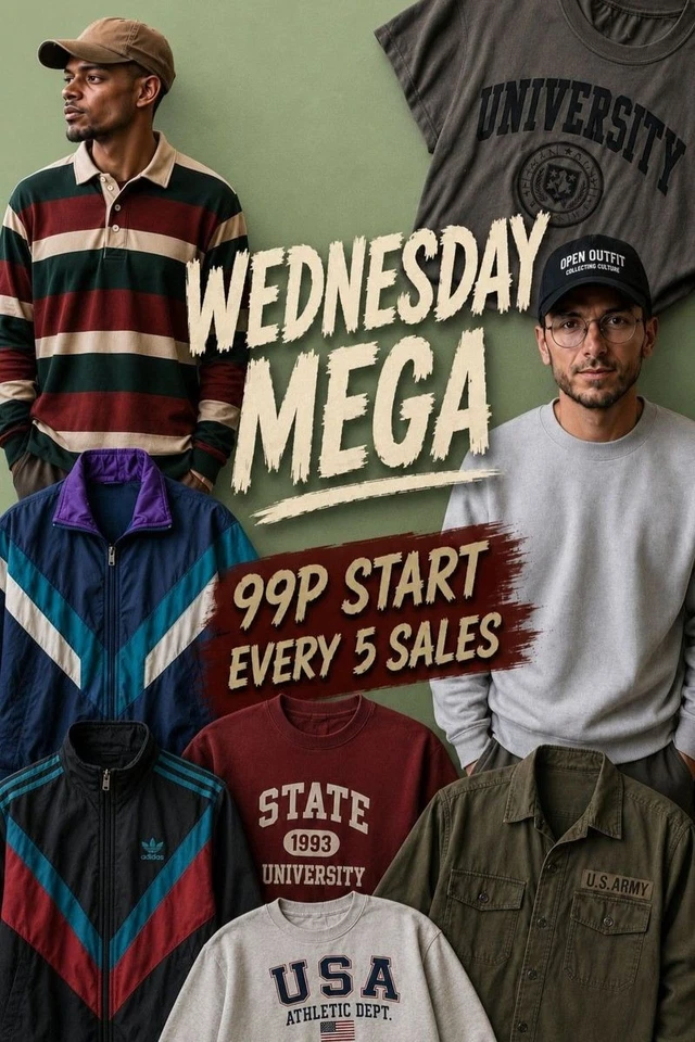 🤩99p Starts - MENS BRANDED JACKETS MIX- 10 SECOND TIMER🤩