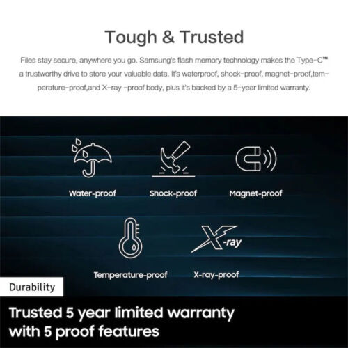 Samsung USB Type-C Flash Drive Memory Stick 64GB 128GB 256GB USB 3.1 400MB/s - Picture 17 of 23