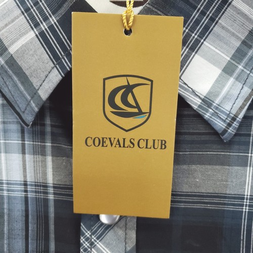 NEW Coevals Club Western Pearl Snap Shirt Mens XL Black White Plaid Pockets - 第 5/13 張圖片