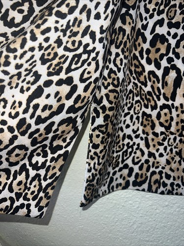 Chico’s Reversible Status to Animal Print Duster Jacket Size 1 M 8/10 Longline - Picture 4 of 10