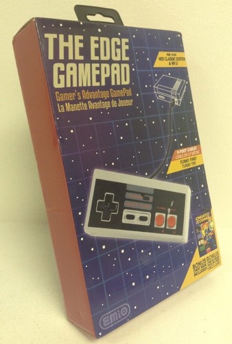 NEW The Edge Gamepad for NES Classic Edition & WiiU - 9ft Cable + Turbo Fire! - Picture 3 of 5