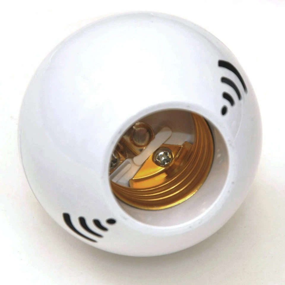 Wireless IR Remote Control E27 LED Bulb Holder Timer Dimmable Night Light Base - Image 4 of 4