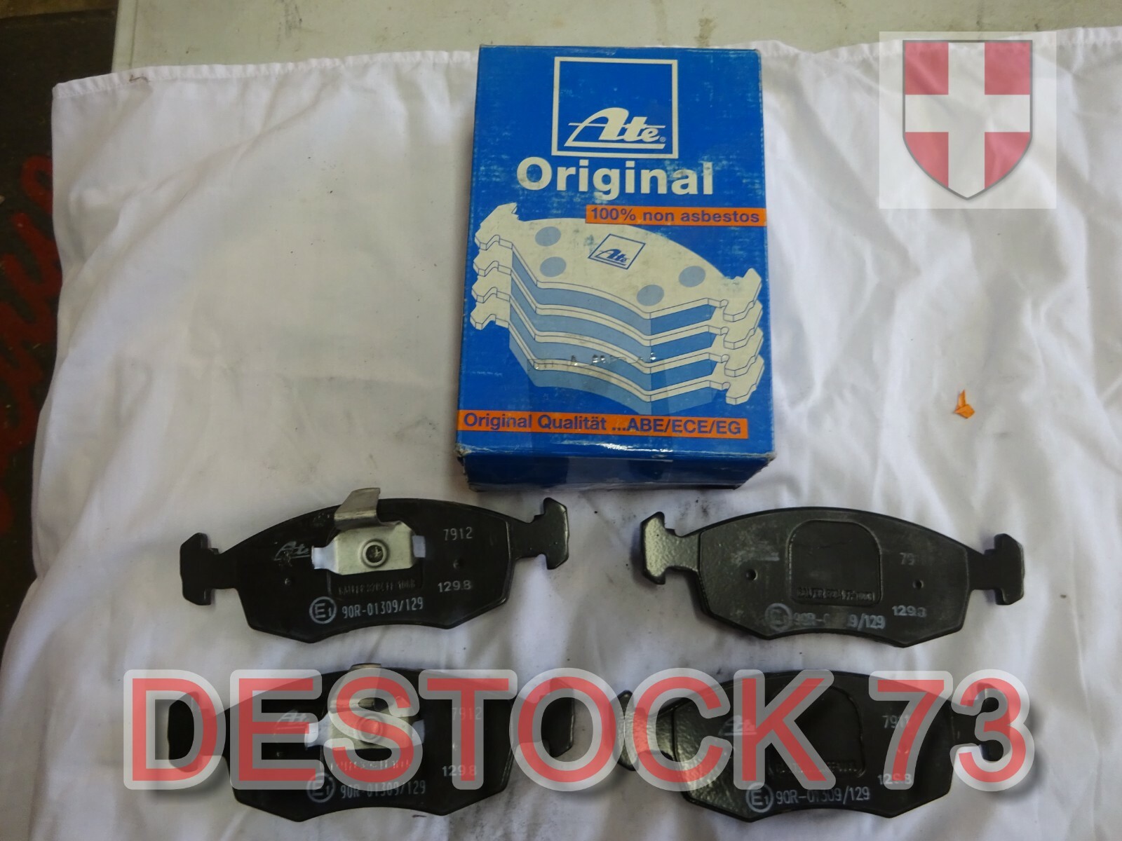 Plaquette de frein ATE 607126 anti-bruit et sans poussière pour Fiat Strada Pick Up