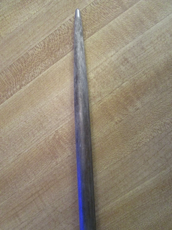 Afilador de cuchillos Solingen Alemania 21" herramienta de mano varilla de acero con mango de madera cubiertos Foto 4 de 4