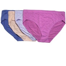 Jockey Set of 4 Seamfree Hi-Cut Briefs Large Purple A675042   12746