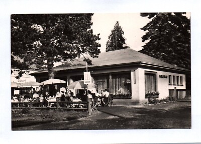 Photo postcard Tabarz Thuringian Forest milk bar 1960