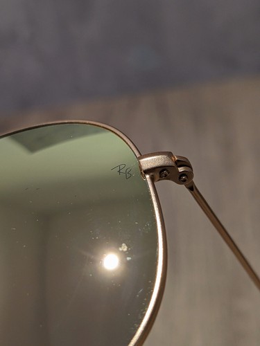 Ray Ban Aviator Matte Arista Brown Mirror Pink Sunglasses RB3025 112/Z2 58-14 - Picture 5 of 13