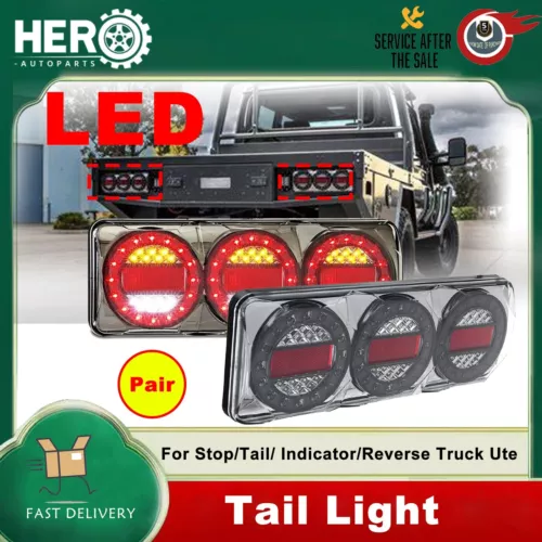 MAXILAMP 3 LED Combination Tail Lights Stop/Tail/ Indicator/Reverse Truck Ute - Picture 1 of 16