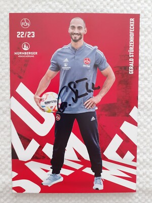 Autogrammkarte Gerald Stürzenhofecker Rehatrainer 1. FC Nürnberg Saison...