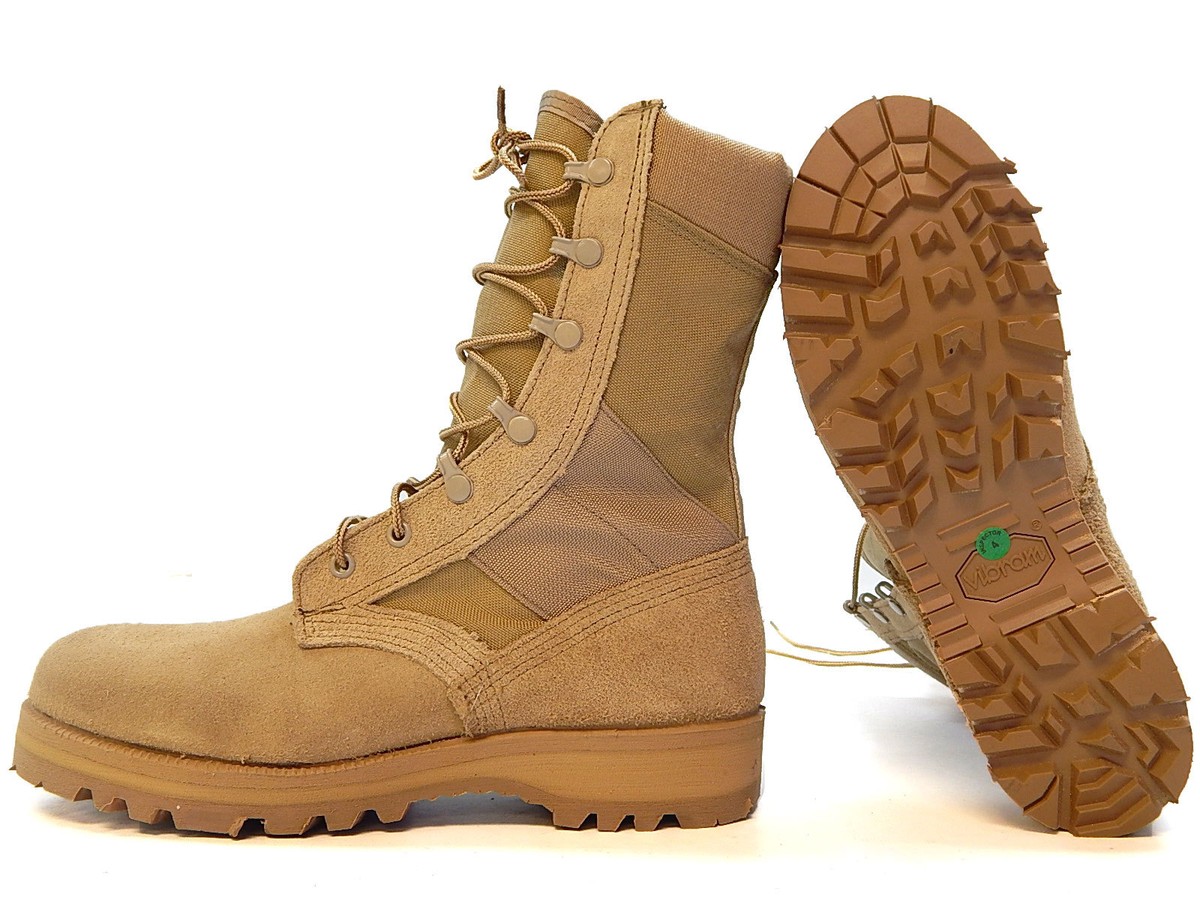 ROCKY 789 HOT WEATHER US MILITARY DESERT TAN COMBAT BOOTS 