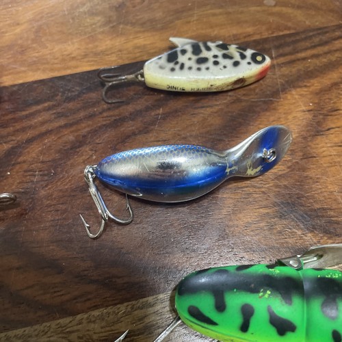 Heddon Vintage Fishing Lures. Zaragossa. Vamp Spook. Crazy Crawler. SOS Minnow - 第 8/20 張圖片