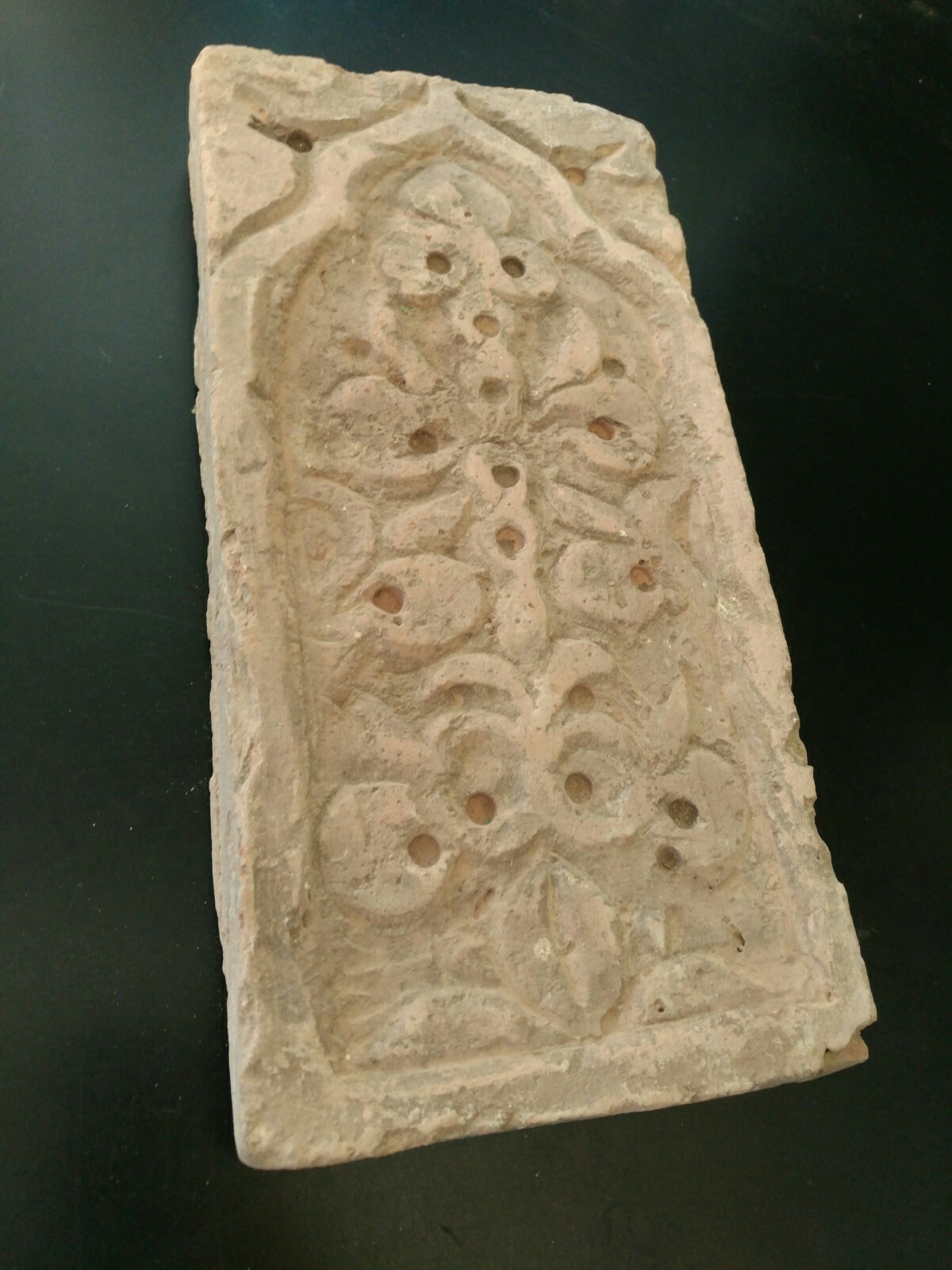 NICE PIECE. AL ANDALUS DECORATED TERTACOTA BRICK BUILDING ARAB MOTIVES. MUSEUM