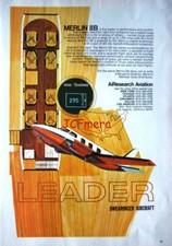 Swearingen MERLIN 11B 1969 Airplane Advert PRINT #4 : Original Ad to Frame
