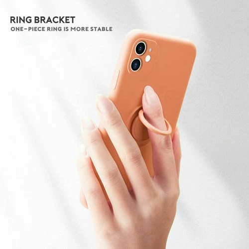 Etui na iPhone 16 15 14 13 Pro Max 12 11 XR XS Silikonowe etui ochronne Ring Cover - Zdjęcie 6 z 28
