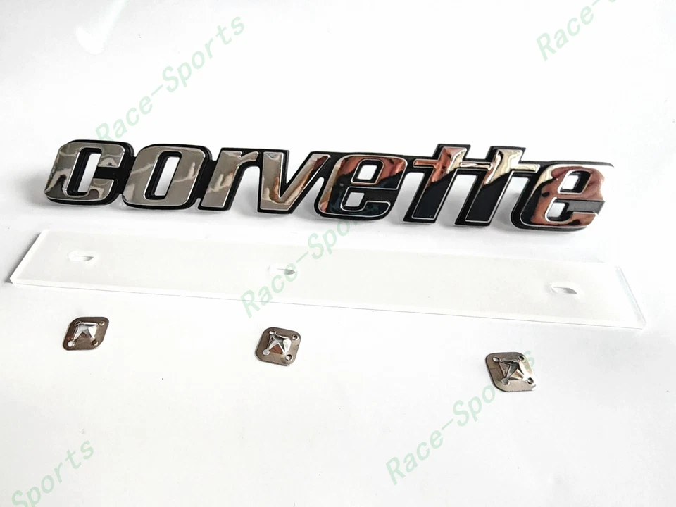 1P Chrome Rear Corvette Emblem Badge For 1976-1979 CHEVROLET CORVETTE C3 8 1/4'' - Image 4 of 4