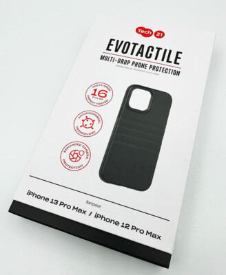 Tech21 iPhone 13 Pro Max EvoTactile Antimicrobial Multi-Drop Back Case - Schwarz