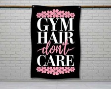 Motivational Gym Flag - Fitness Wall Decor for Home Gym