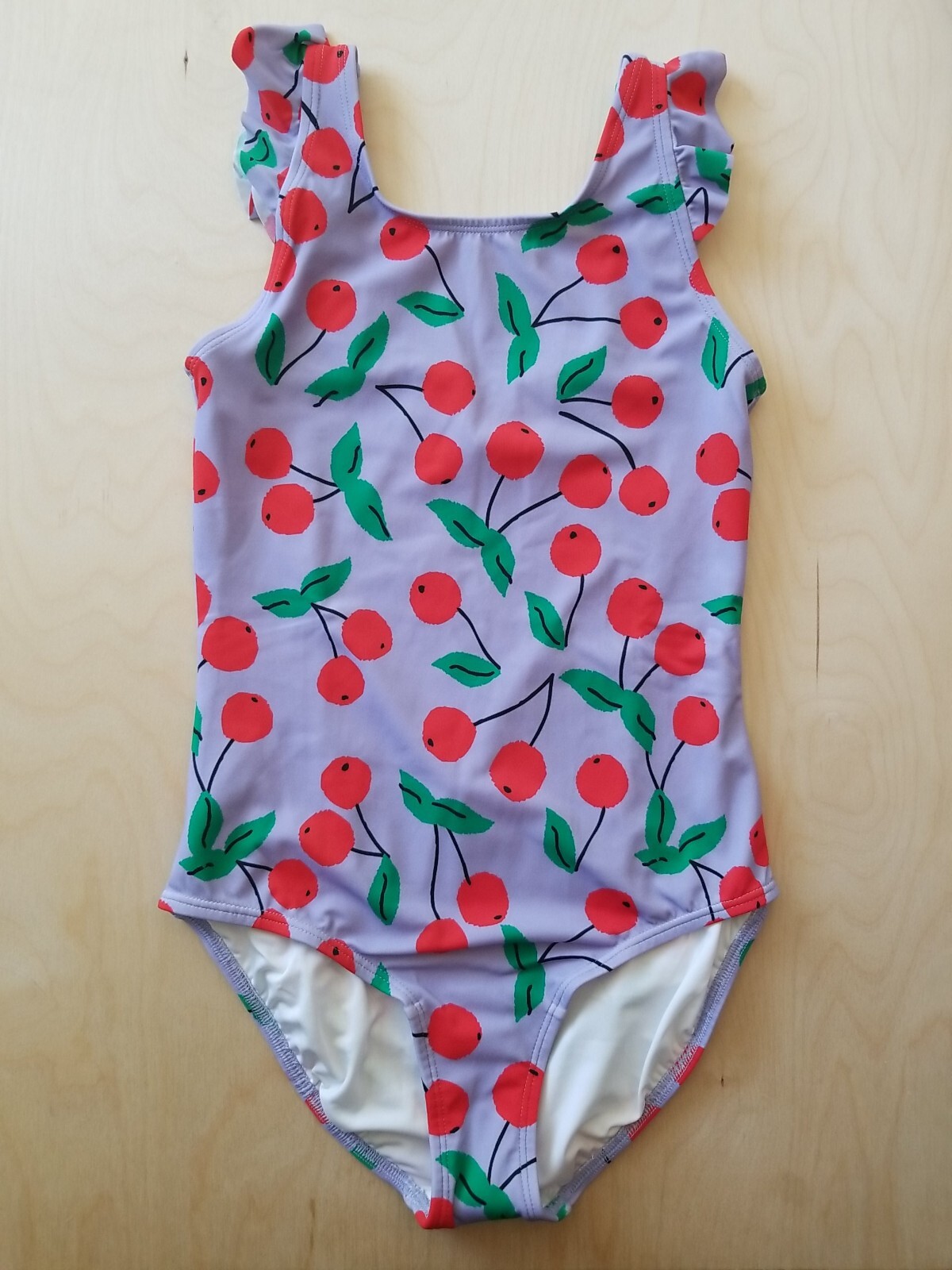 Nwot Hanna Andersson Flutter Sleeve Cherry Cheer One Piece Swimsuit 110 5 Ebay