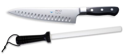 MTH-80 MAC Professional Kochmesser  &  MAC Keramik Schleifstab, Set, BESTSTELLER
