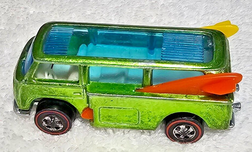 HOT WHEELS REDLINE VOLKSWAGEN BEACH BOMB LIGHT GREEN HK 1969 ORIGINAL FINE+ - Picture 1 of 21