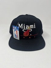 Vintage 1990s Miami Heat Twins Enterprise NBA Snapback Hat NEW