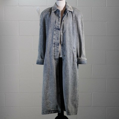 Vintage Duster Jacket Womens Medium 