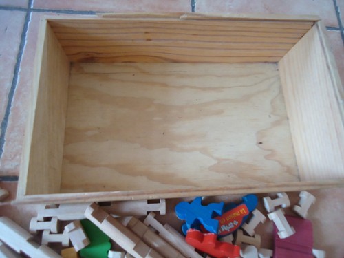 Groß Bündel Spiel Bau Holz Haus Log Lose 3,8 KG Schachtel Spielzeug Kind - Bild 4 von 4