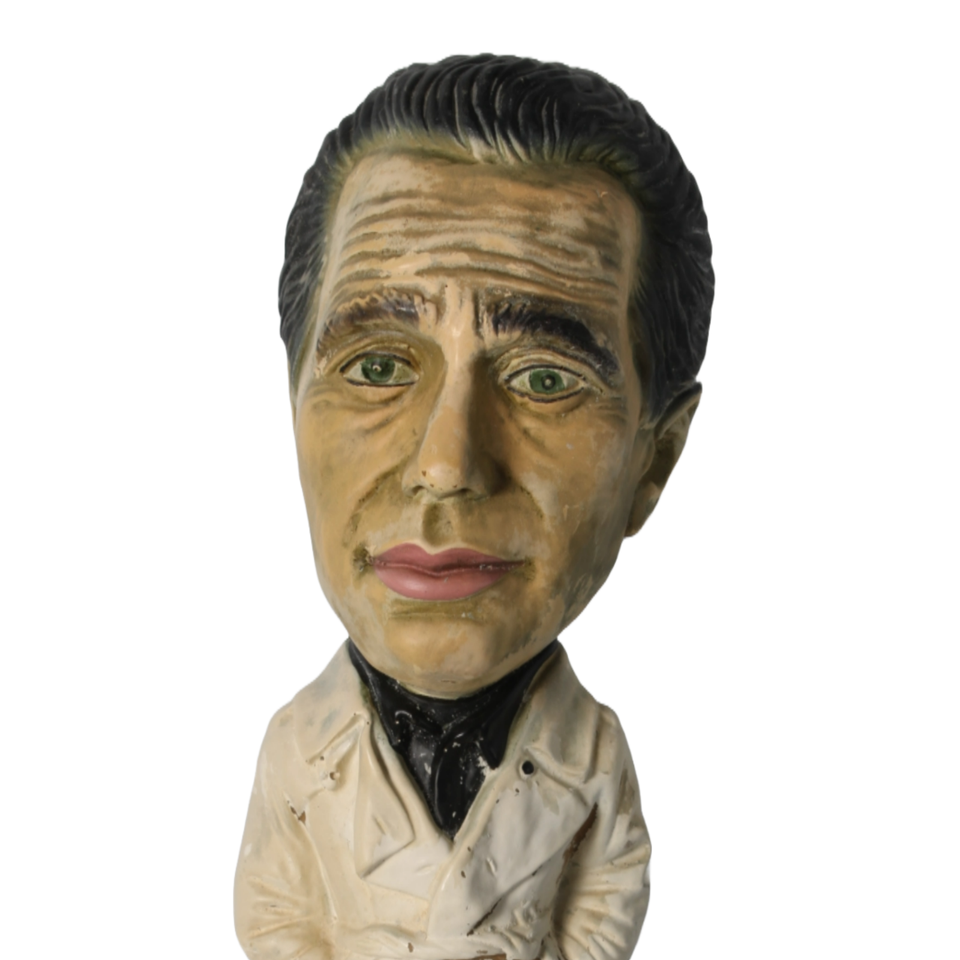 Impressive "Big Head" Statue of Humphrey Bogart Casablanca 1973
