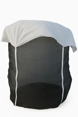 BIGLE 20x Premium Woodbag Holzbag Sternboden mit Abdeckung 100x100x140cm für Brennholz