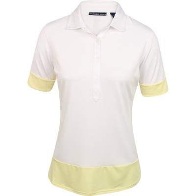 NEW WOMENS OXFORD BRAND POLO GOLF SHIRT SIZE SMALL VENICE WHITE YELLOW TRIM S | eBay