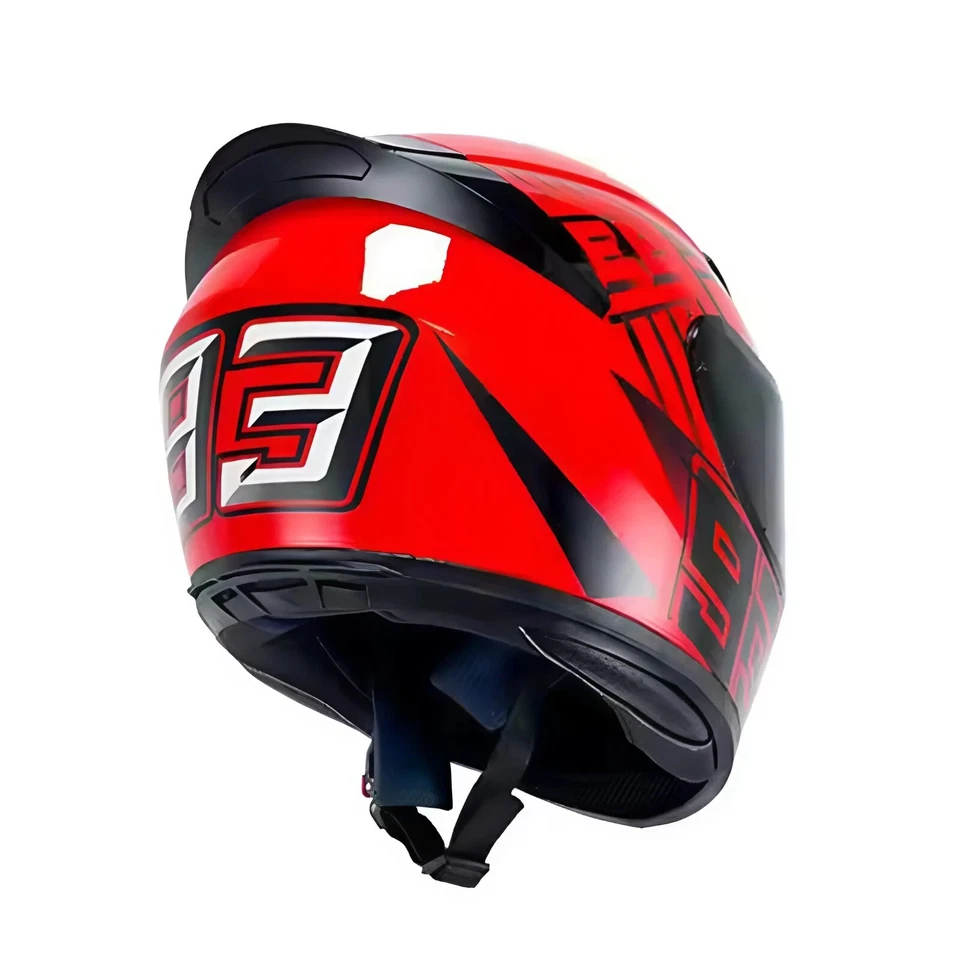 Casco Integrale Moto Marc Marquez 93 Sportivo MotoGp Grafica Certificato DOT - Imagen 3 de 4