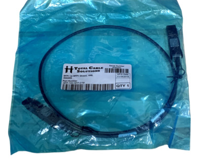 NEW Total Cable Solutions 10G SFP+ to SFP+ DAC Cable   1M 30AWG